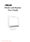 Asus PG191 User guide