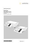 Sartorius CB Operating instructions