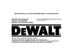 DeWalt D55150 Instruction manual