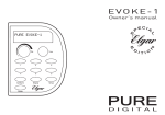 Pure Digital Elgar EVOKE-1 Specifications