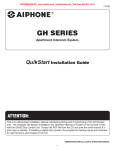 Aiphone GH-1KD Installation guide