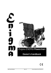 Enigma Travel Chair User manual