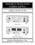Elenco Electronics XP-650 Instruction manual