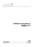 Satel GSM LT-1S User manual