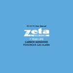 Zeta Alarm Systems ZD-CO-9X User manual