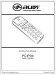 Auvi PCIP06 Instruction manual