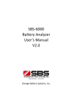 SBS SBS-6000 User`s manual