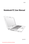 Asus N53SN-RH72 User manual