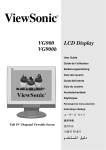 ViewSonic VG900b-1 User guide