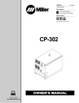 Miller Electric CP-302 Owner`s manual