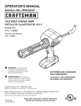Craftsman 315.115960 Operator`s manual