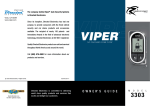 Viper 3303 Instruction manual