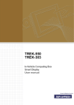 Advantech TREK-303 User manual