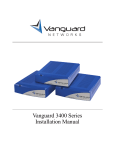 Vanguard 3400 Series Installation manual