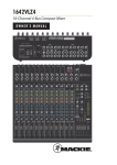 Mackie 1642VLZ4 Owner`s manual