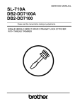 Brother DB2-DD7100A Service manual