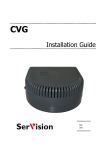 SerVision CVG-M Installation guide