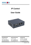 Minicom Advanced Systems IP Control User guide