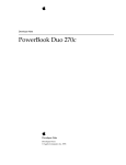 Apple PowerBook Duo Dock Specifications