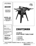 Craftsman 113.241680 Owner`s manual