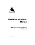 MaxCommunicator™ Manual