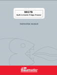 Baumatic BR27B User manual