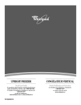 Whirlpool W10326801A Use & care guide