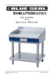 Blue Seal G514 Service manual