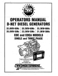 Westerbeke 25.5KW EDE Installation manual