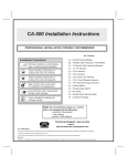 CA-500 Installation Instructions