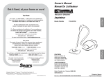 Sears 116.23105C Owner`s manual