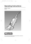 Miele S179i Operating instructions