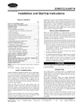 Carrier 6DF-13 Instruction manual