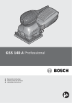 Bosch GSS 140 A Professional Operating instructions
