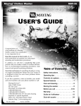 Maytag MAV-35 User`s guide