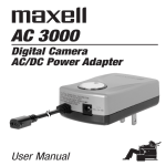 Maxell AC3000 User manual