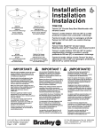 Bradley TDB3108 Installation manual