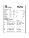 Audiovox AFX-35.00 Installation manual
