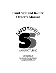 SafetySpeed SR5U Owner`s manual