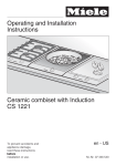 Miele CS 1221 Operating instructions