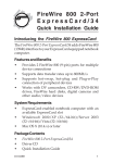 SIIG FireWire 800 2-Port ExpressCard/34 Installation guide