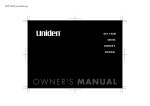 Uniden DCT746M Owner`s manual