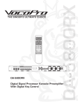 VocoPro DVG-909K Operating instructions