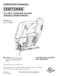 Craftsman 315.115690 Operator`s manual