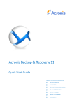 Acronis Backup & Recovery 11 Advanced Editions