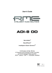 RME Audio ADI-96 PRO User`s guide