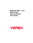 Verex MONITOR AFx User guide