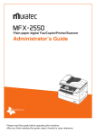 Muratec MFX-2550 Guide Instruction manual