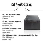 Verbatim 2-Disk RAID USB and eSATA External Hard Drive User guide