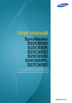 Samsung S24C650PL User manual
